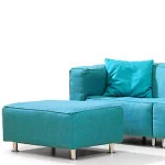 replay bank turquoise kleur stof elementen hoekbank modulair