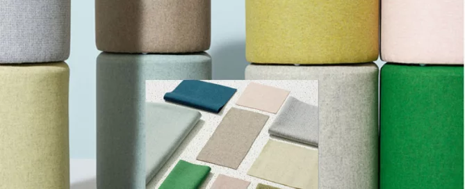 gerecycled wol vilt voor bekleding meubels door Kleur op Kleur Interieur