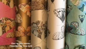 Tricia Guild van Designers Guild nieuwe collectie woonstoffen 2016-2017 presentatie op de Britse Ambassade Den Haag door Kleur op Kleur Interieur