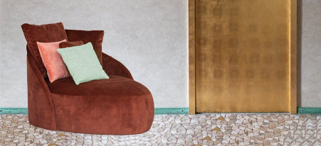 Toya fauteuil kleurrijk wonen longue fauteuil
